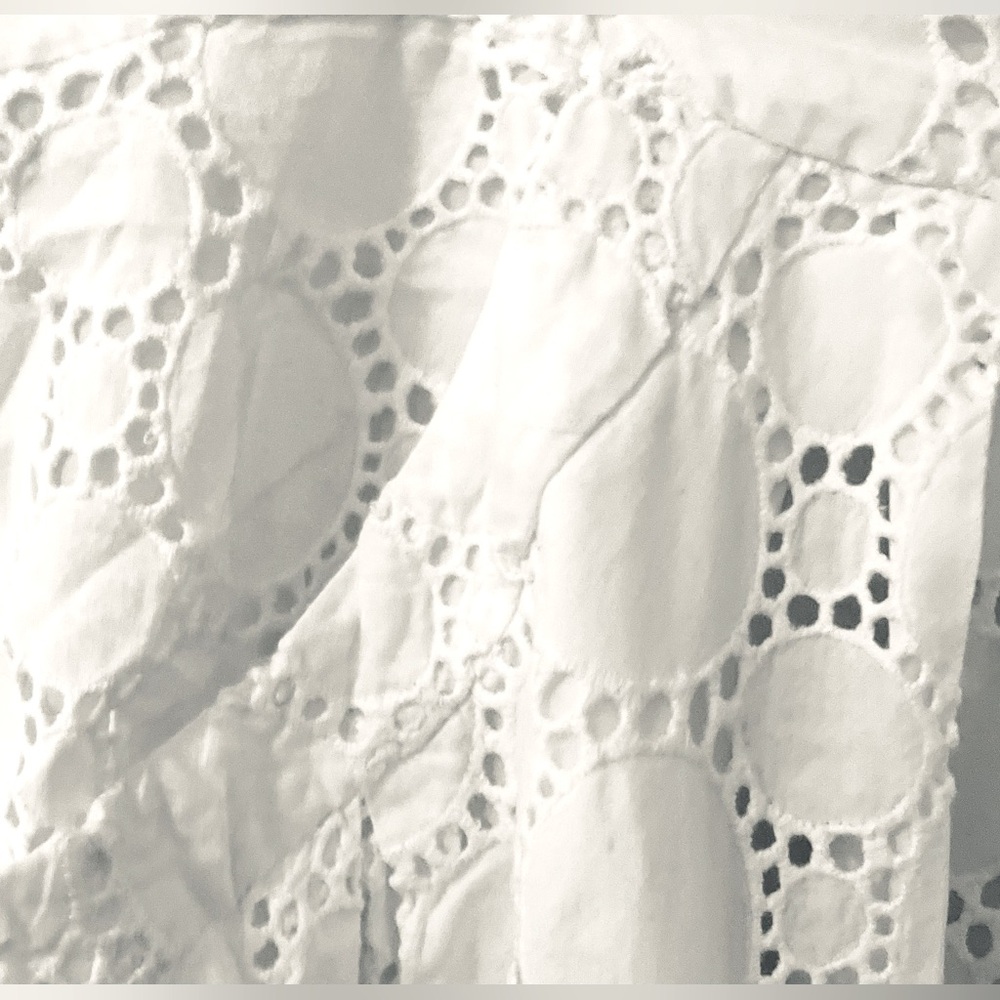 Calvin Klein 100% Cotton Circular Eyelet Skirt with Pockets-Size 12 RARE FIND - Picture 5 of 13